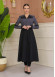 Hooded Belted Hijab Parachute Topcoat 1229 - Anthracite
