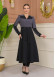 Hooded Belted Hijab Parachute Topcoat 1229 - Anthracite