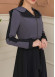 Hooded Belted Hijab Parachute Topcoat 1229 - Anthracite