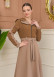 Hooded Belted Hijab Parachute Topcoat 1229 - tan