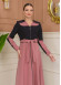 Hooded Belted Hijab Parachute Topcoat 1229 - Black