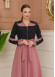 Hooded Belted Hijab Parachute Topcoat 1229 - Black