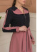 Hooded Belted Hijab Parachute Topcoat 1229 - Black