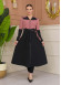 Hooded Belted Hijab Parachute Topcoat 1229 - pink