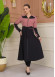 Hooded Belted Hijab Parachute Topcoat 1229 - Pink