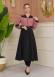 Hooded Belted Hijab Parachute Topcoat 1229 - Pink