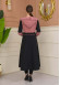 Hooded Belted Hijab Parachute Topcoat 1229 - Pink