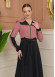 Hooded Belted Hijab Parachute Topcoat 1229 - Pink
