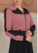 Hooded Belted Hijab Parachute Topcoat 1229 - Pink