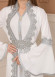 silver-embroidered kaftan Abiye 4109 - white
