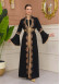 Gold-embroidered kaftan Abiye4110 - black