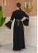 Gold-embroidered kaftan Abiye4110 - black