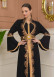 Gold-embroidered kaftan Abiye4110 - black