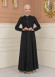 Women's Hooded Abaya with Detachable Belt 694 - black