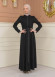 Women's Hooded Abaya with Detachable Belt 694 - black