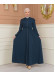 Womens Hooded Abaya with Detachable Belt 694 - turquoise