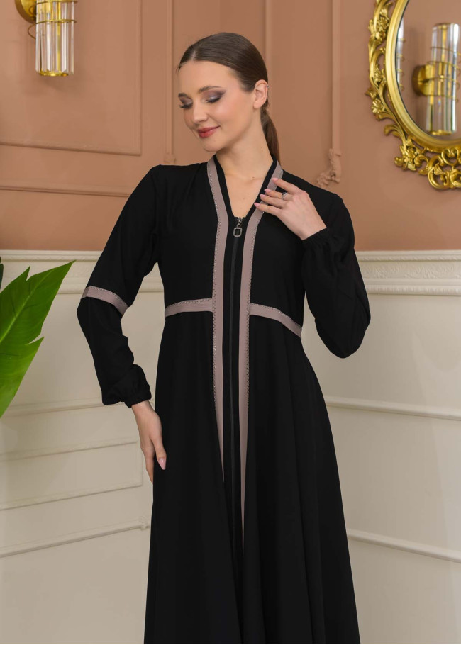 Modest Rose Risa Abaya 688 - beige