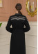 Modest Rosa Risa Abaya Adorned with Crystals 689 - black