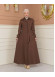 Modest Topcoat With Buttoned Detail 1230 - tan