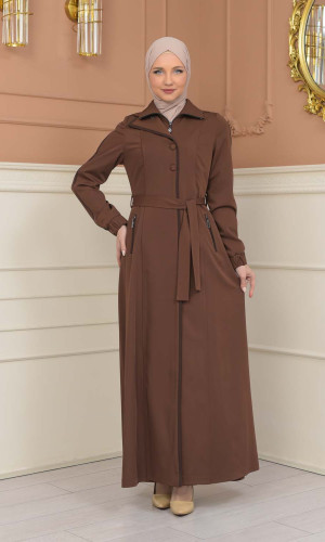 مانطو برادا نسائي 1230 - ترابي