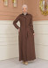 Modest Topcoat With Buttoned Detail 1230 - tan