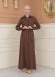 Modest Topcoat With Buttoned Detail 1230 - tan