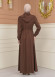 Modest Topcoat With Buttoned Detail 1230 - tan