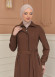 Modest Topcoat With Buttoned Detail 1230 - tan