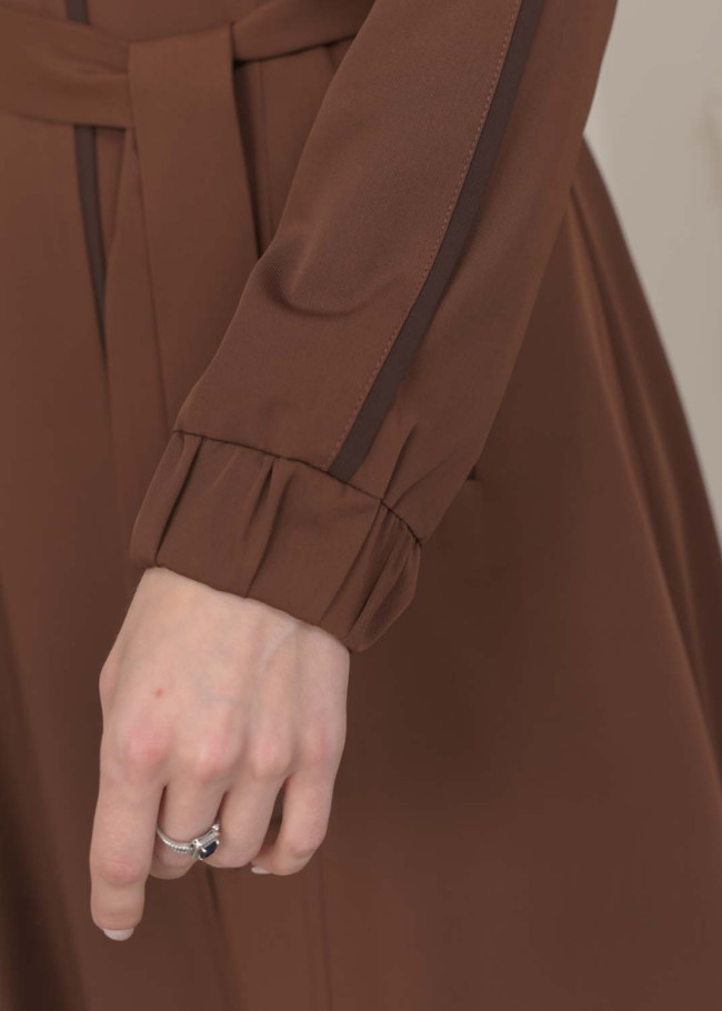 Modest Topcoat With Buttoned Detail 1230 - tan