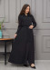 Belted Hooded Hijabi Prada Topcoat 1231 - black