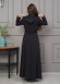 Belted Hooded Hijabi Prada Topcoat 1231 - black
