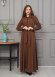 Belted Hooded Hijabi Prada Topcoat 1231 - brown