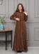 Belted Hooded Hijabi Prada Topcoat 1231 - brown