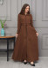 Belted Hooded Hijabi Prada Topcoat 1231 - brown