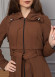 Belted Hooded Hijabi Prada Topcoat 1231 - brown