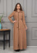 Belted Hooded Hijabi Prada Topcoat 1231 - tan