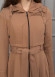 Belted Hooded Hijabi Prada Topcoat 1231 - tan