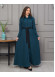 Belted Hooded Hijabi Prada Topcoat 1231 - turquoise
