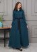Belted Hooded Hijabi Prada Topcoat 1231 - turquoise