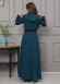 Belted Hooded Hijabi Prada Topcoat 1231 - turquoise
