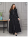 Hooded Belted Hijabi Prada Topcoat 1232 - black