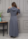 Hooded Belted Hijabi Prada Topcoat 1232 - gray
