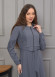 Hooded Belted Hijabi Prada Topcoat 1232 - gray