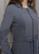 Hooded Belted Hijabi Prada Topcoat 1232 - gray