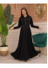 Hooded-Belted Rose Rise Abaya 695 - beige