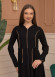 Hooded-Belted Rose Rise Abaya 695 - beige
