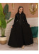 Hooded-Belted Rose Rise Abaya 695 - brown