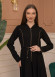 Hooded-Belted Rose Rise Abaya 695 - brown