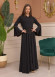 Hooded-Belted Prada Abaya 696 - brown