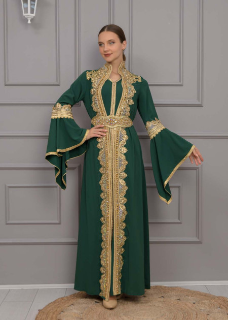 uryya silk kaftan tops カーキ Envelope Select-uryya – Envelope - エンベロープオンライン